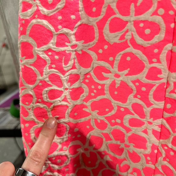 Lilly Pulitizer Floral Textured A-Line Dress Mini Sleeveless Fir Flare Sizs 4 - Picture 6 of 10